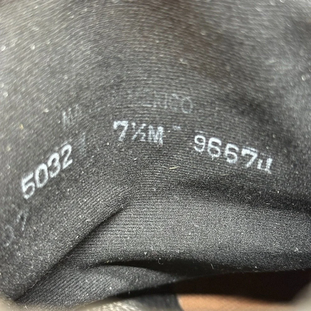 Double H Studded Harness Boots Womens 7.5 M Black Pebble Leather Short Biker - Picture 11 of 11